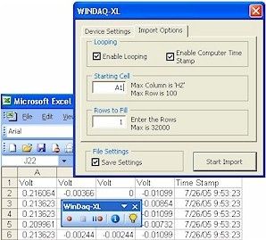 WinDaq®/XL Software